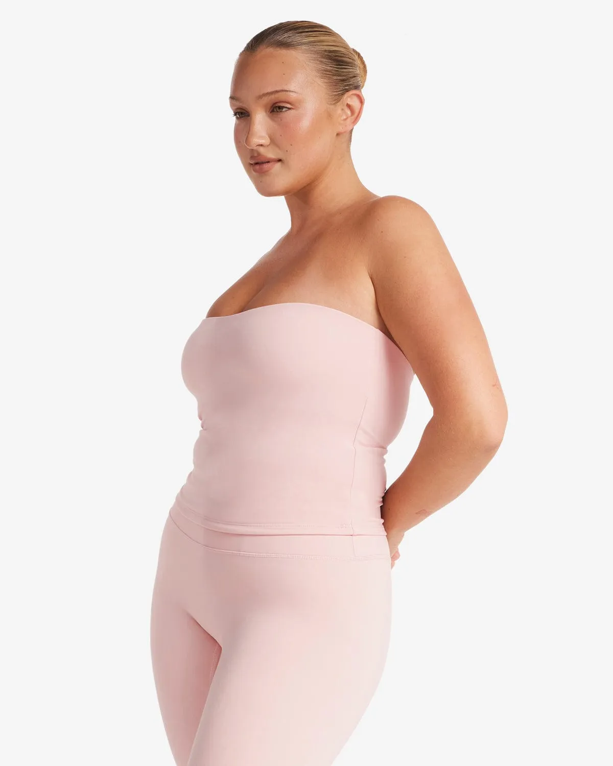Serenity Longline Bandeau | Blush sold by Crop Shop Boutique product image thumbnail 2