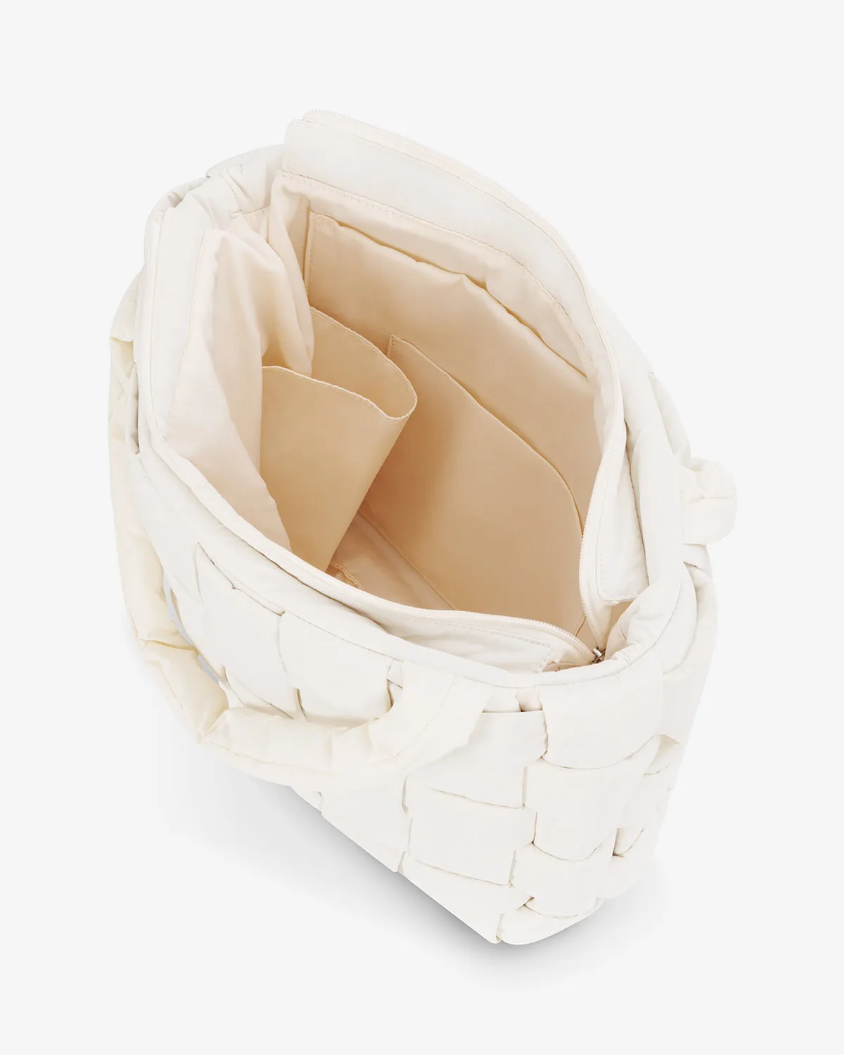 Puffer Tote Bag | Vanilla sold by Crop Shop Boutique product image thumbnail 4