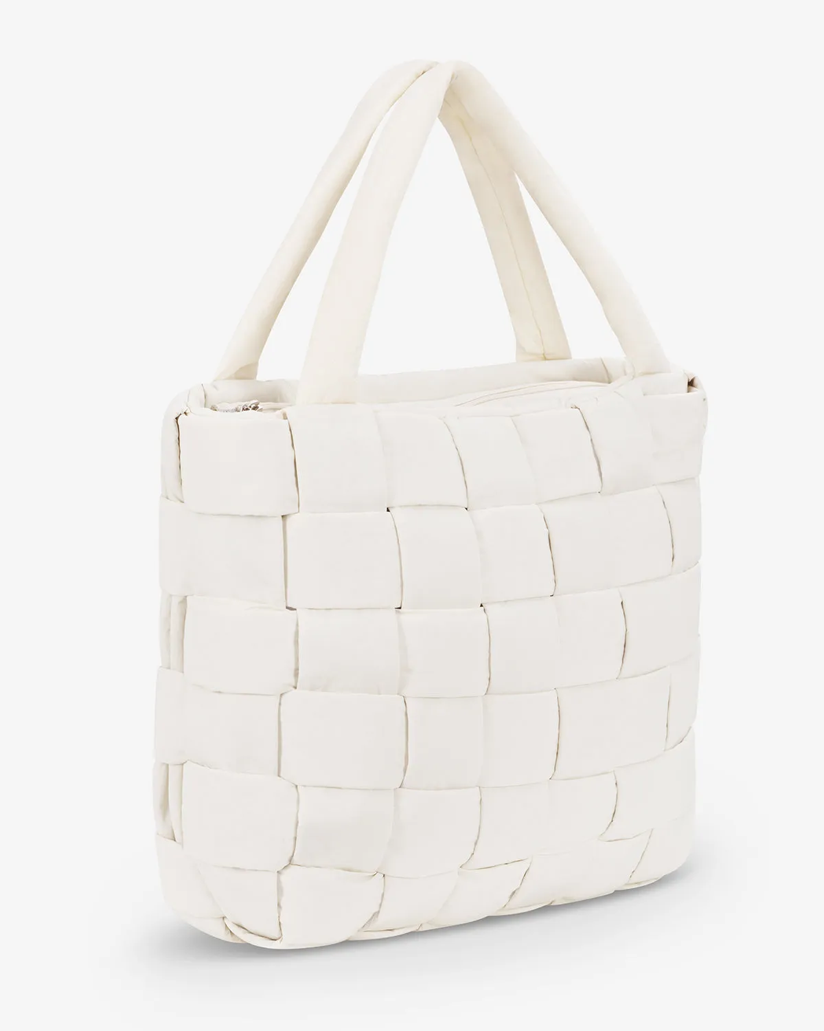 Puffer Tote Bag | Vanilla sold by Crop Shop Boutique product image thumbnail 5