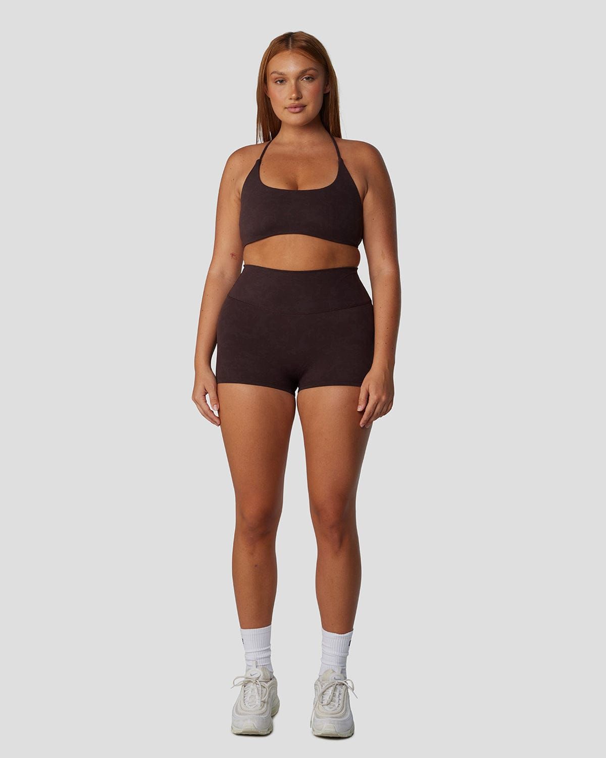 Fade Scrunch Shorts 2" | Truffle sold by Crop Shop Boutique