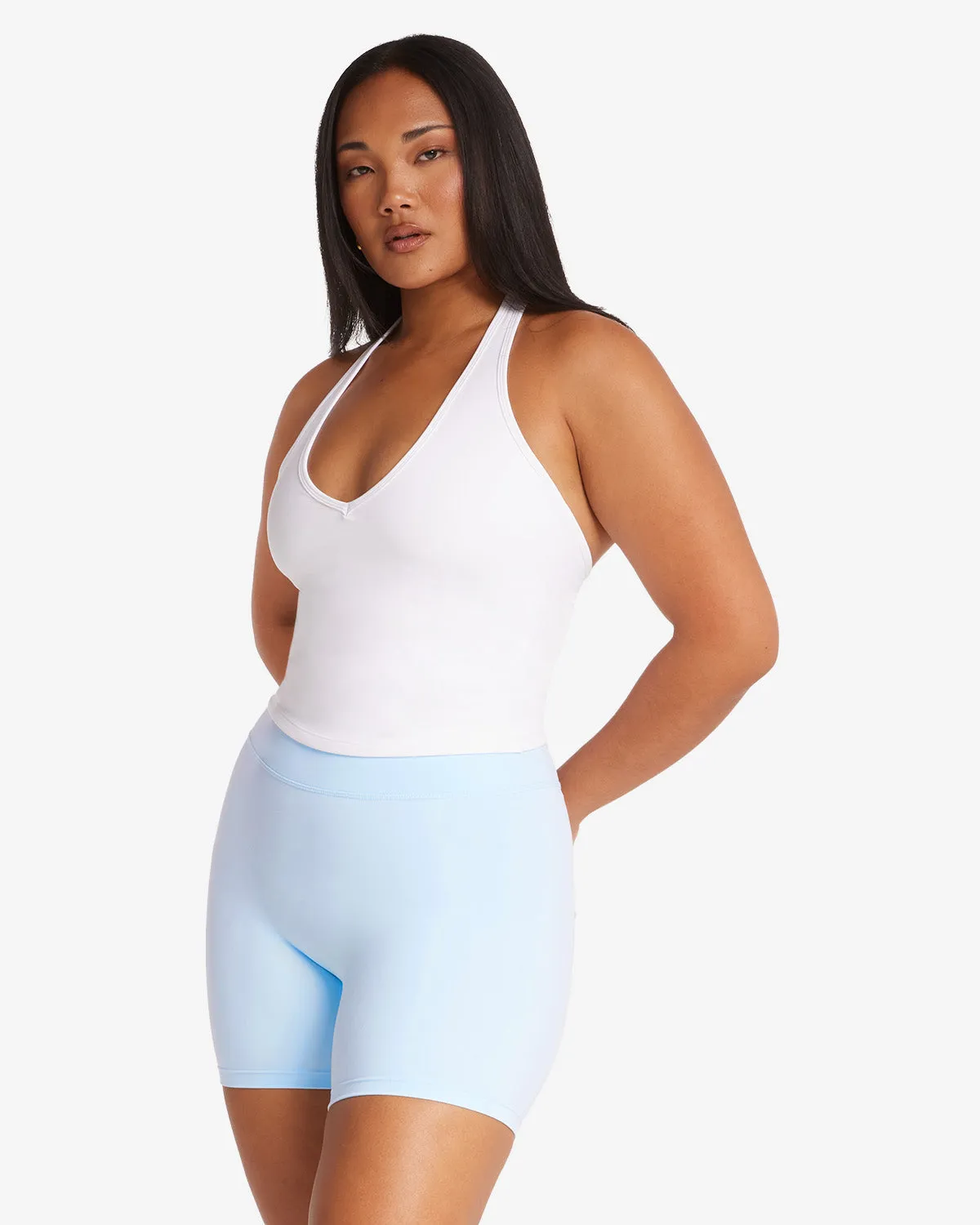 Form Halter Tank | White sold by Crop Shop Boutique product image thumbnail 2