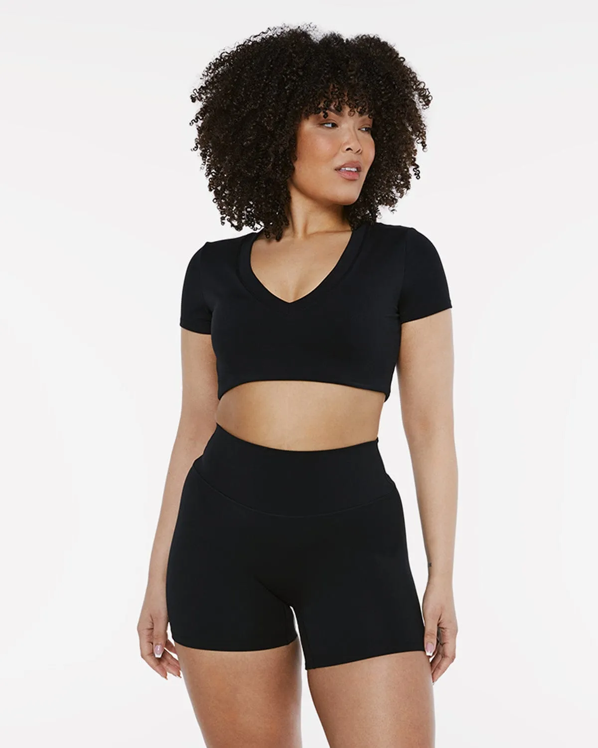 Fade River Crop | Black sold by Crop Shop Boutique