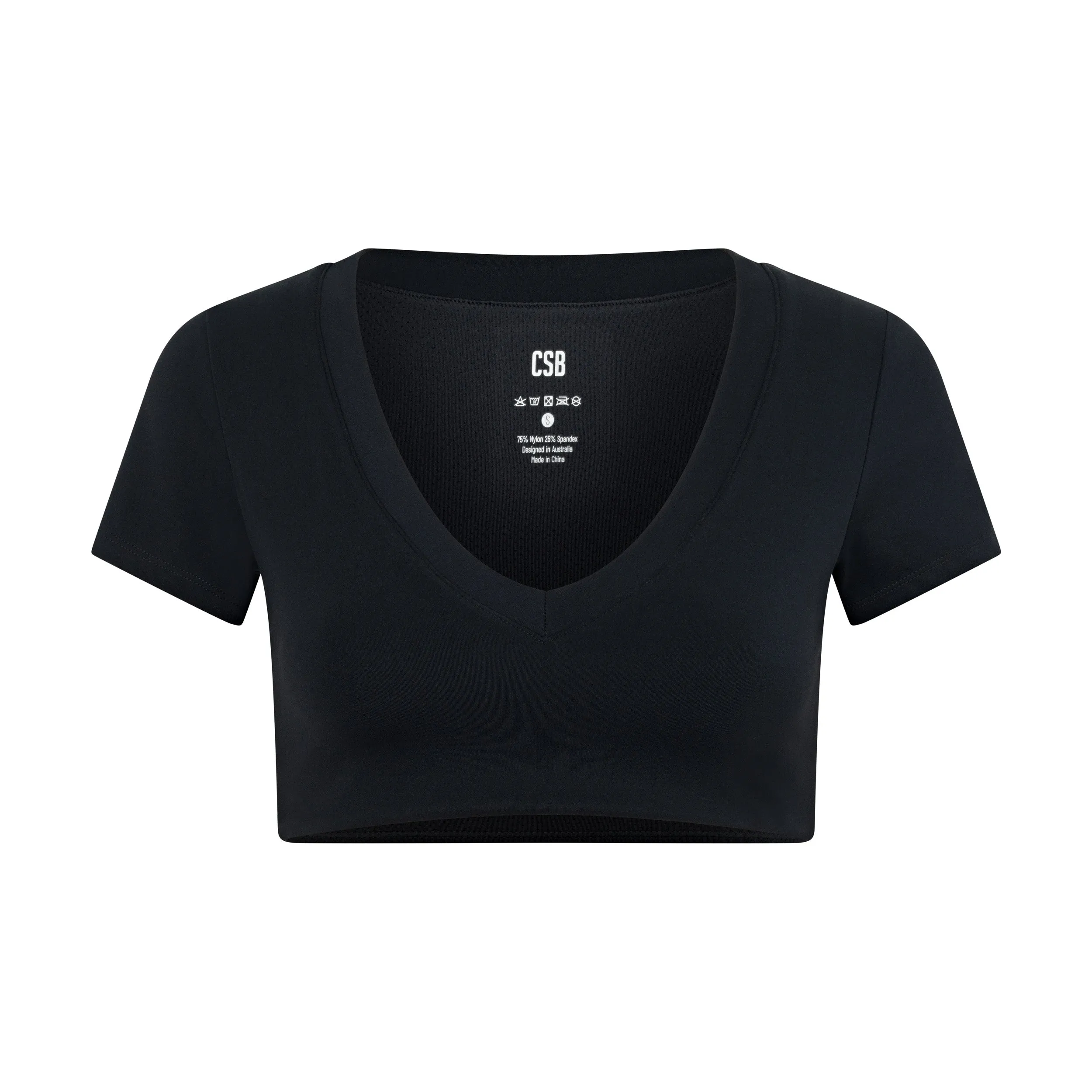 Fade River Crop | Black sold by Crop Shop Boutique product image thumbnail 4