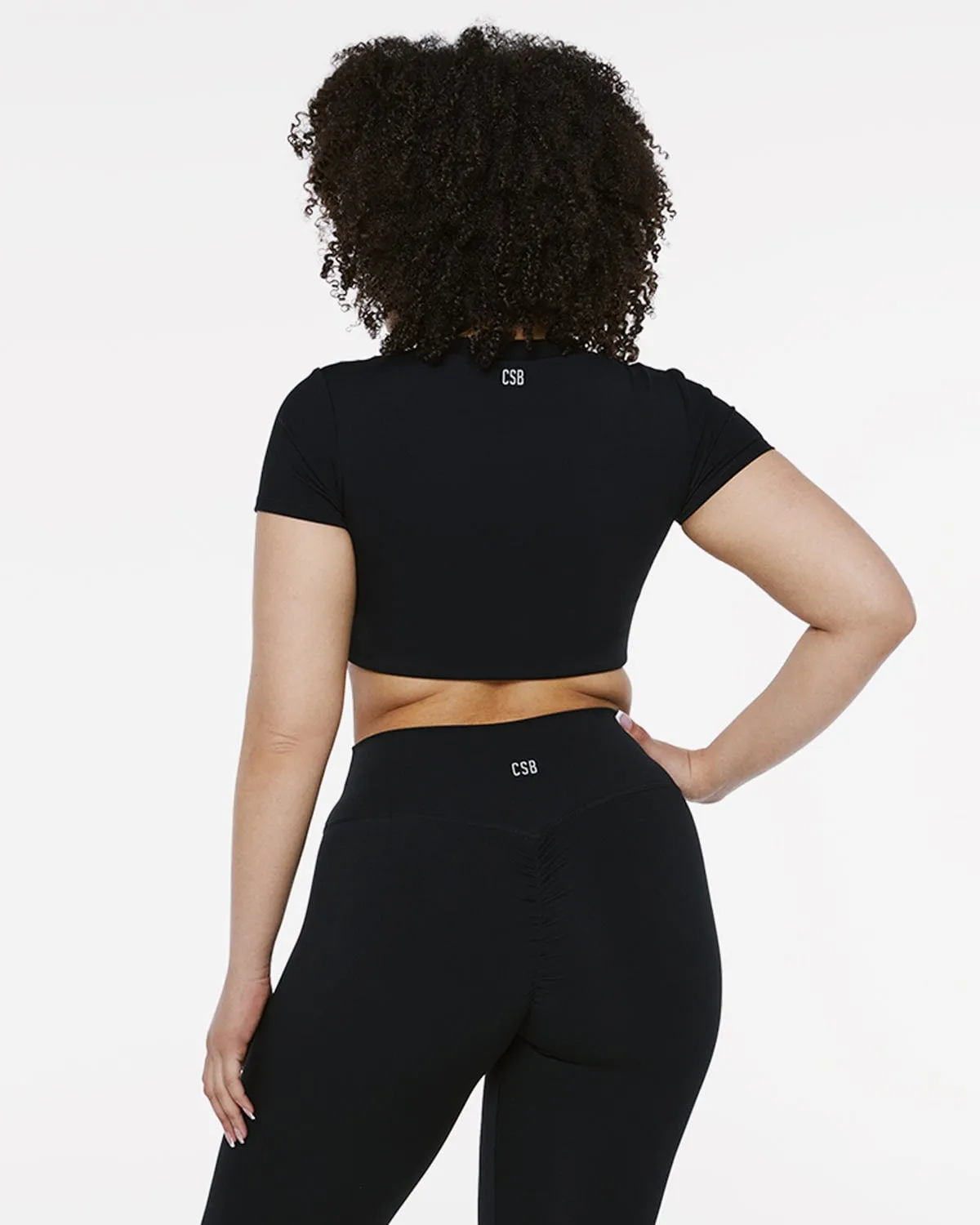 Fade River Crop | Black sold by Crop Shop Boutique product image thumbnail 2