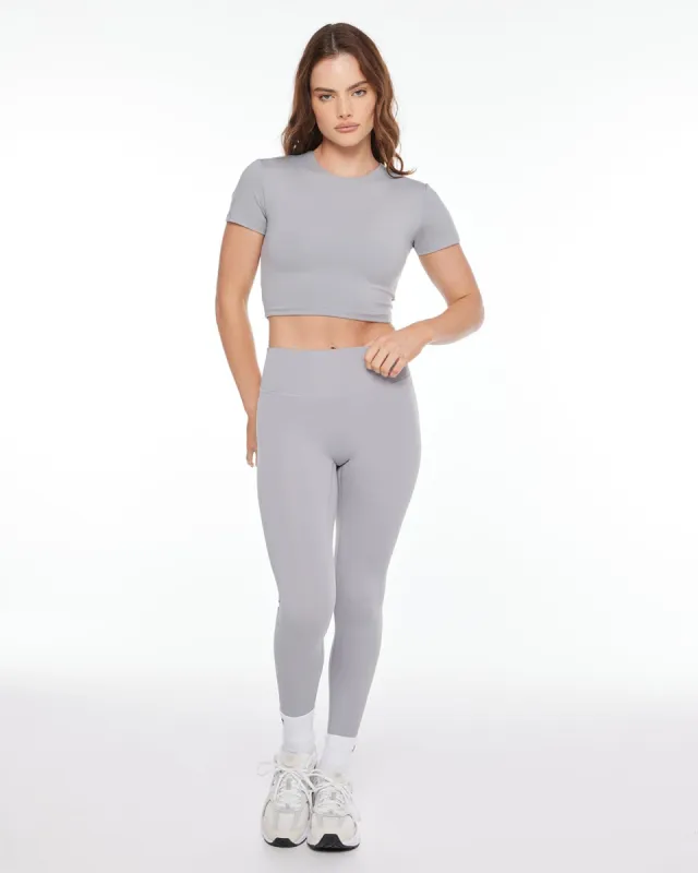 Activluxe Scrunch Leggings | Cool Grey sold by Crop Shop Boutique