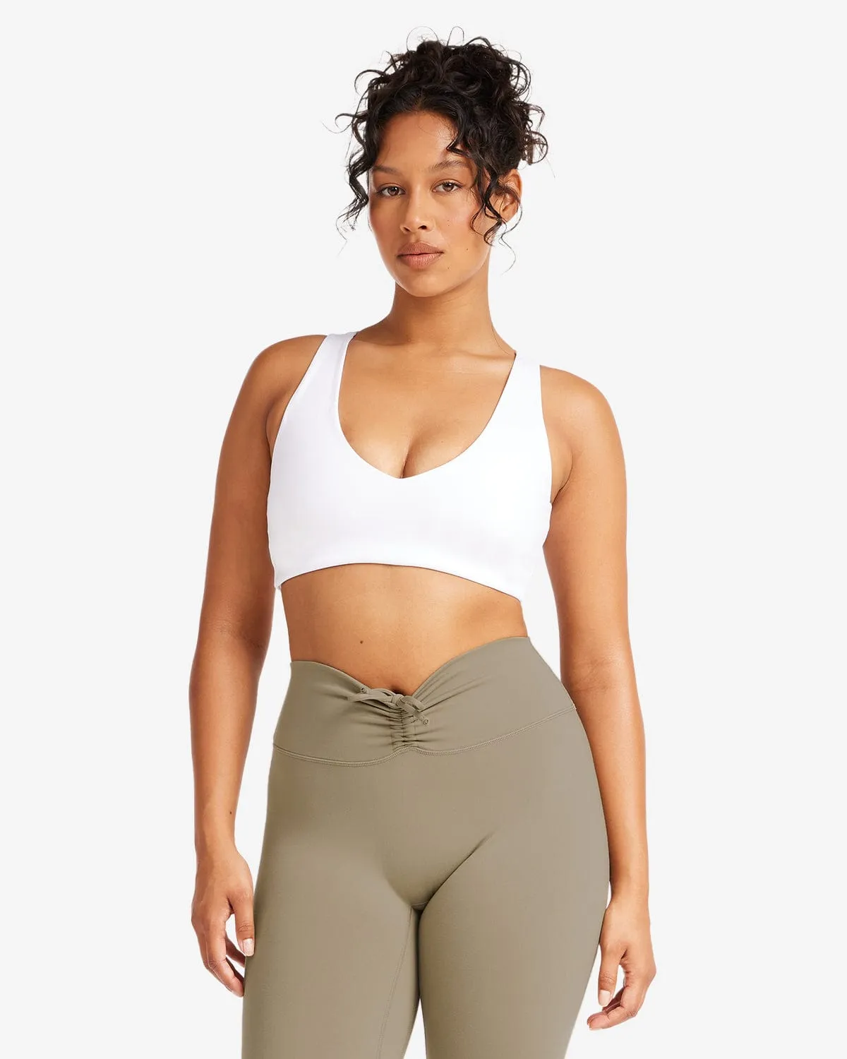 IM Serenity Open Back Crop | White sold by Crop Shop Boutique product image thumbnail 2