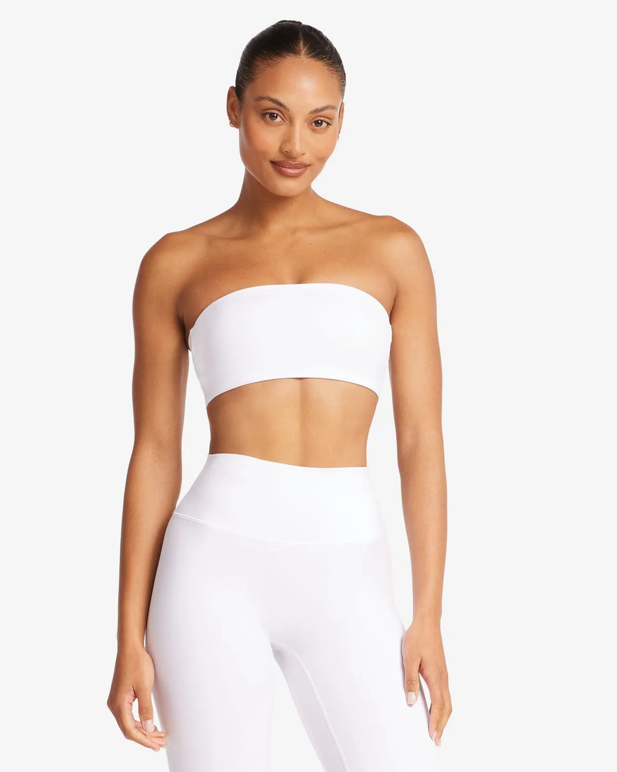 Serenity Arya Bandeau | White sold by Crop Shop Boutique