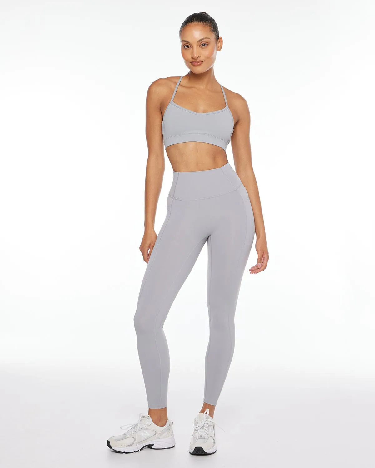 Activluxe Pocket Leggings | Cool Grey sold by Crop Shop Boutique product image thumbnail 3