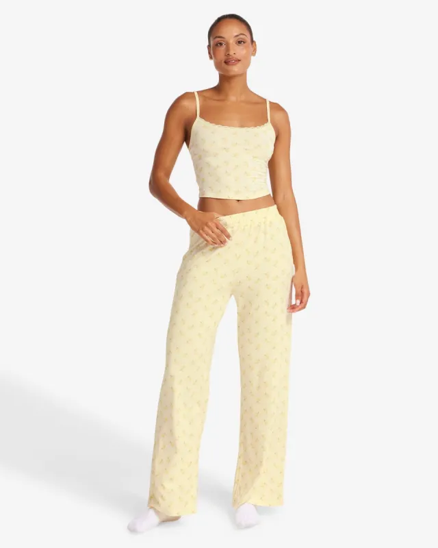 Sleep Pants | Lemon Print sold by Crop Shop Boutique