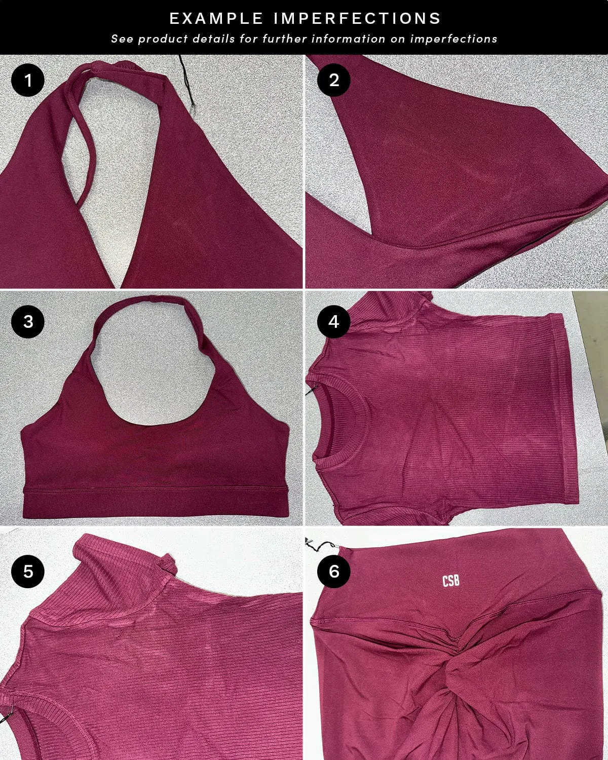 Imperfect - Serenity Shorts 6" | Sangria sold by Crop Shop Boutique product image thumbnail 4