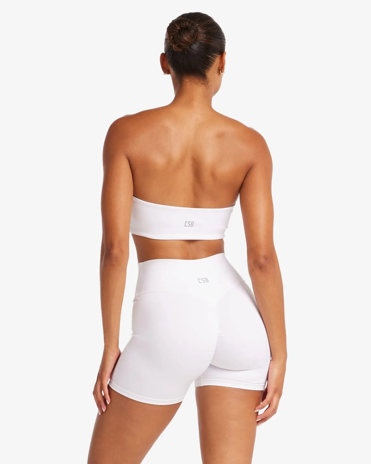 Serenity Alyssa Bandeau | White sold by Crop Shop Boutique
