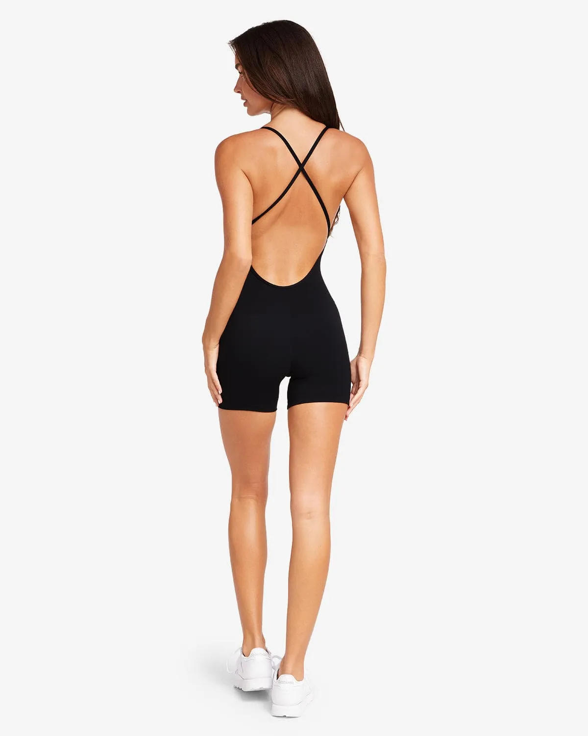 Fade Open Back Playsuit | Black sold by Crop Shop Boutique product image thumbnail 3