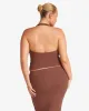 Rib Halter Tank | Maple sold by Crop Shop Boutique