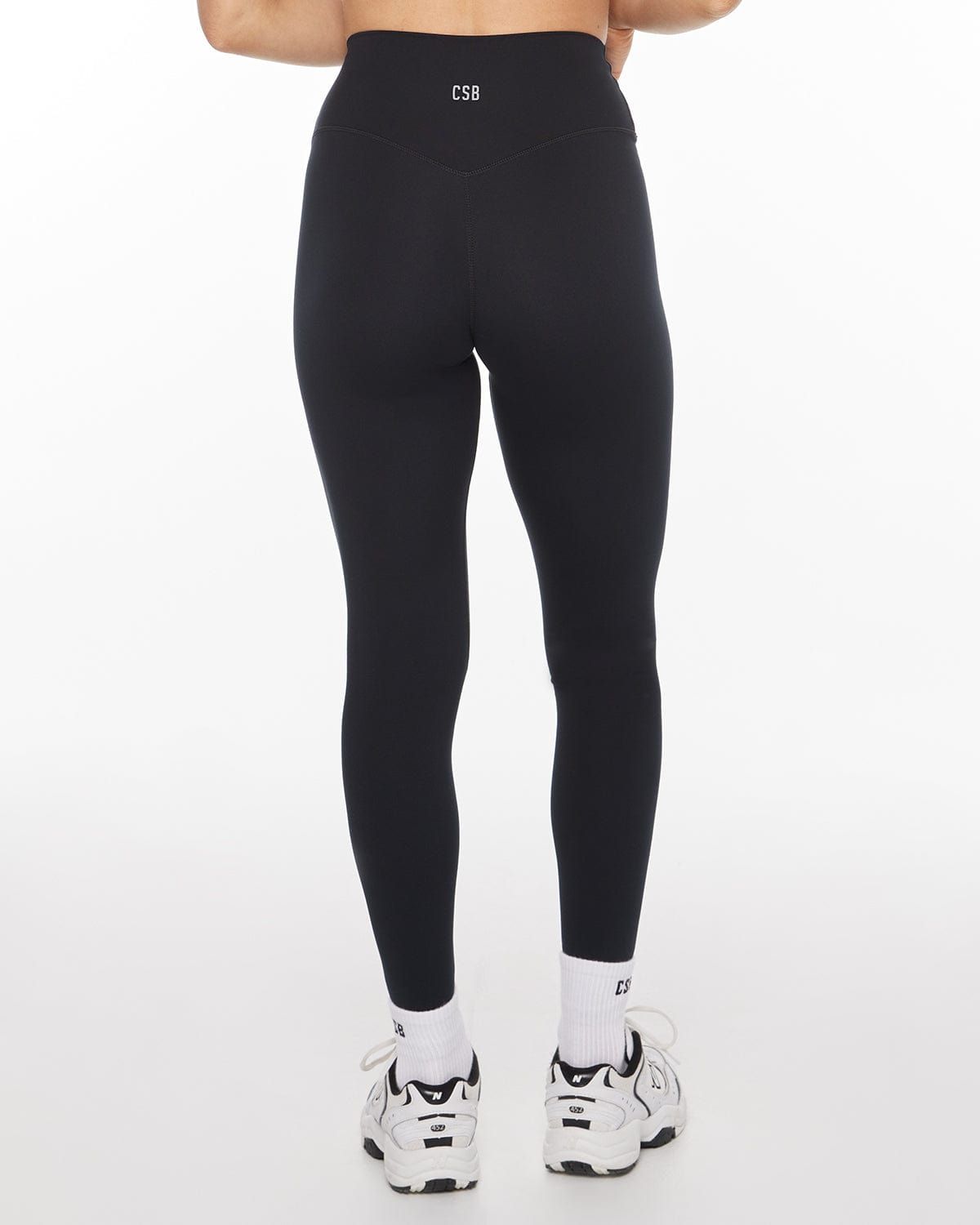 Serenity Scrunch Crossover Leggings | Black sold by Crop Shop Boutique product image thumbnail 2