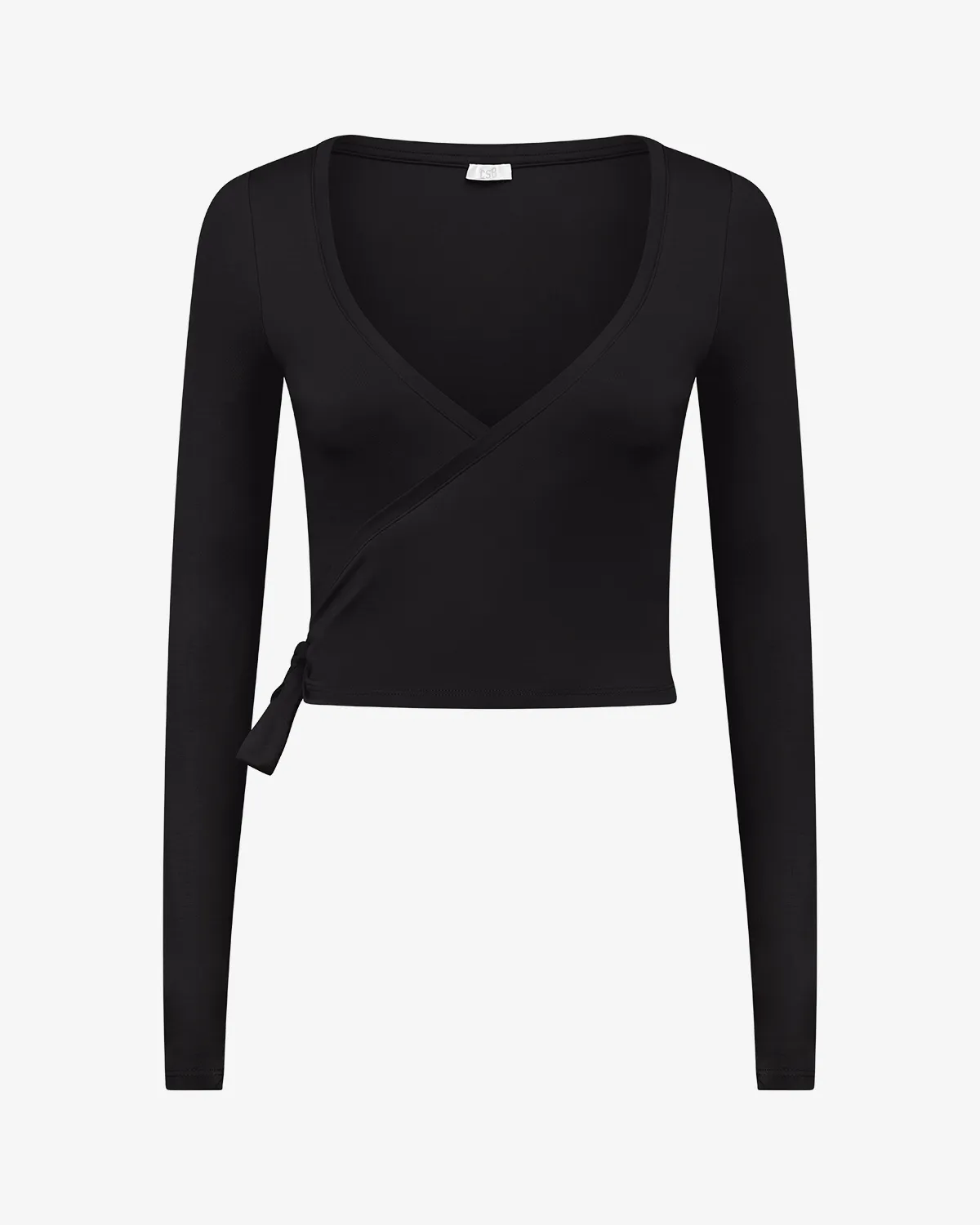 Ballet Wrap Top | Black sold by Crop Shop Boutique product image thumbnail 5