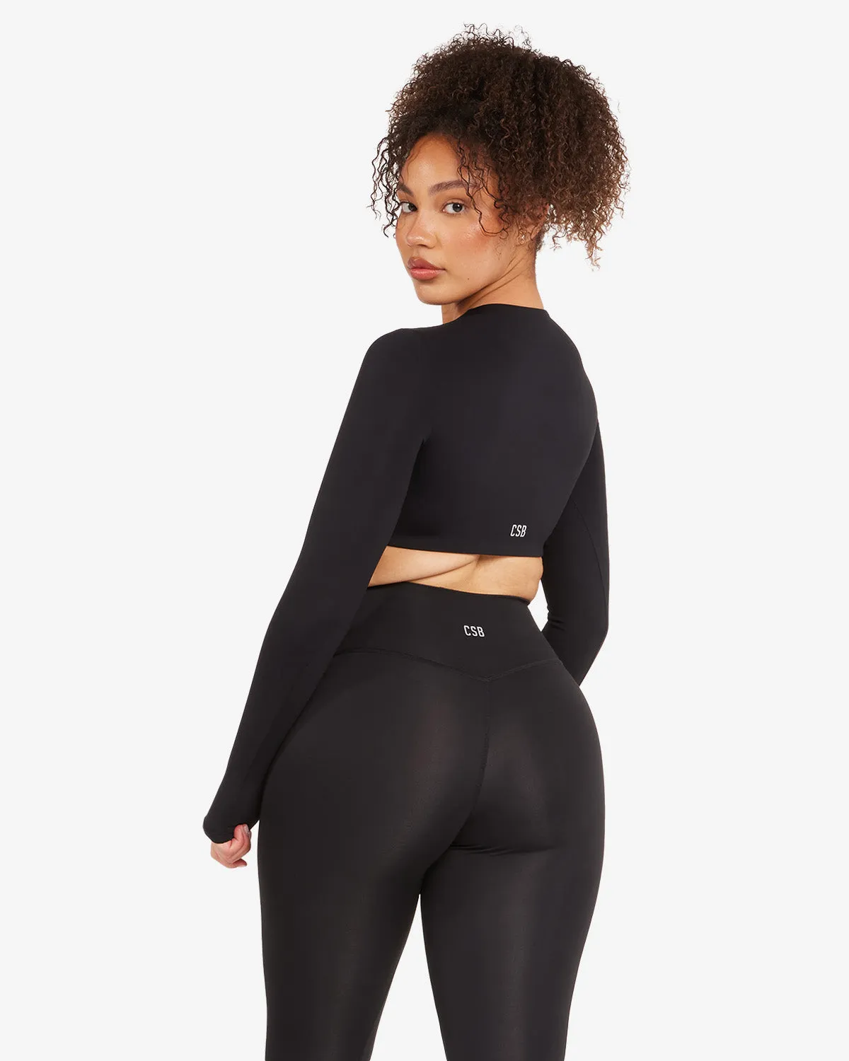 Freedom Luna Power Long Sleeve Crop | Black sold by Crop Shop Boutique product image thumbnail 3