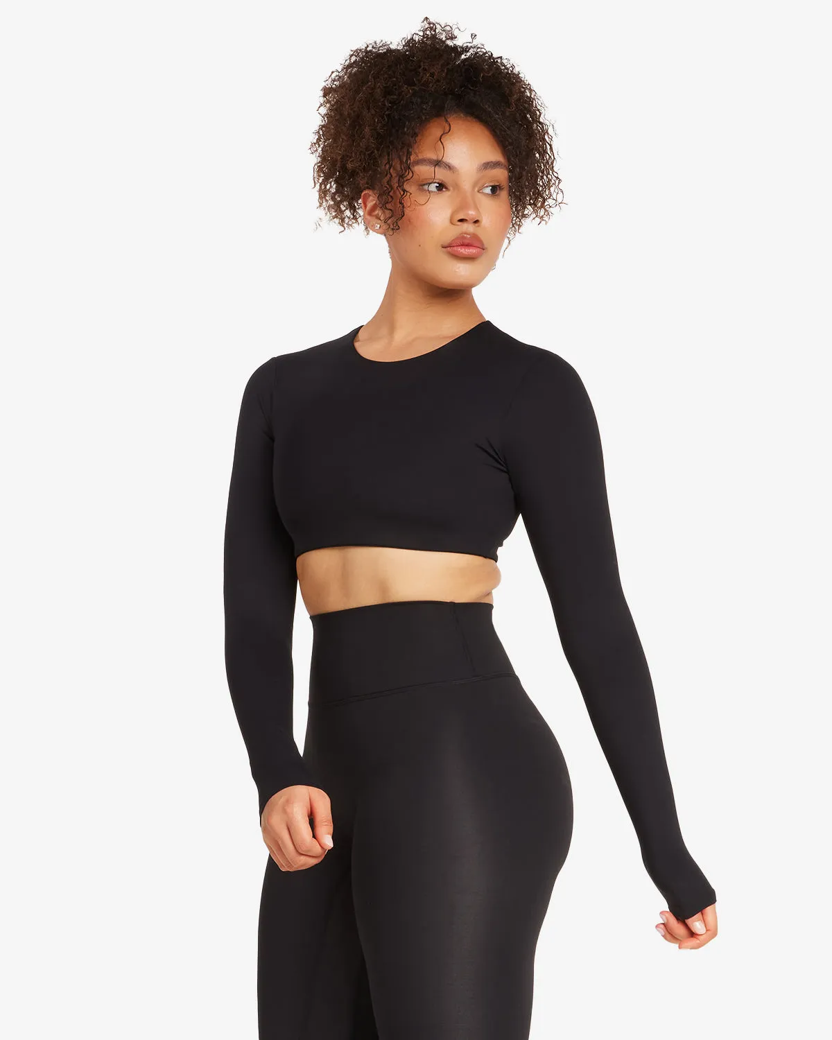 Freedom Luna Power Long Sleeve Crop | Black sold by Crop Shop Boutique product image thumbnail 4