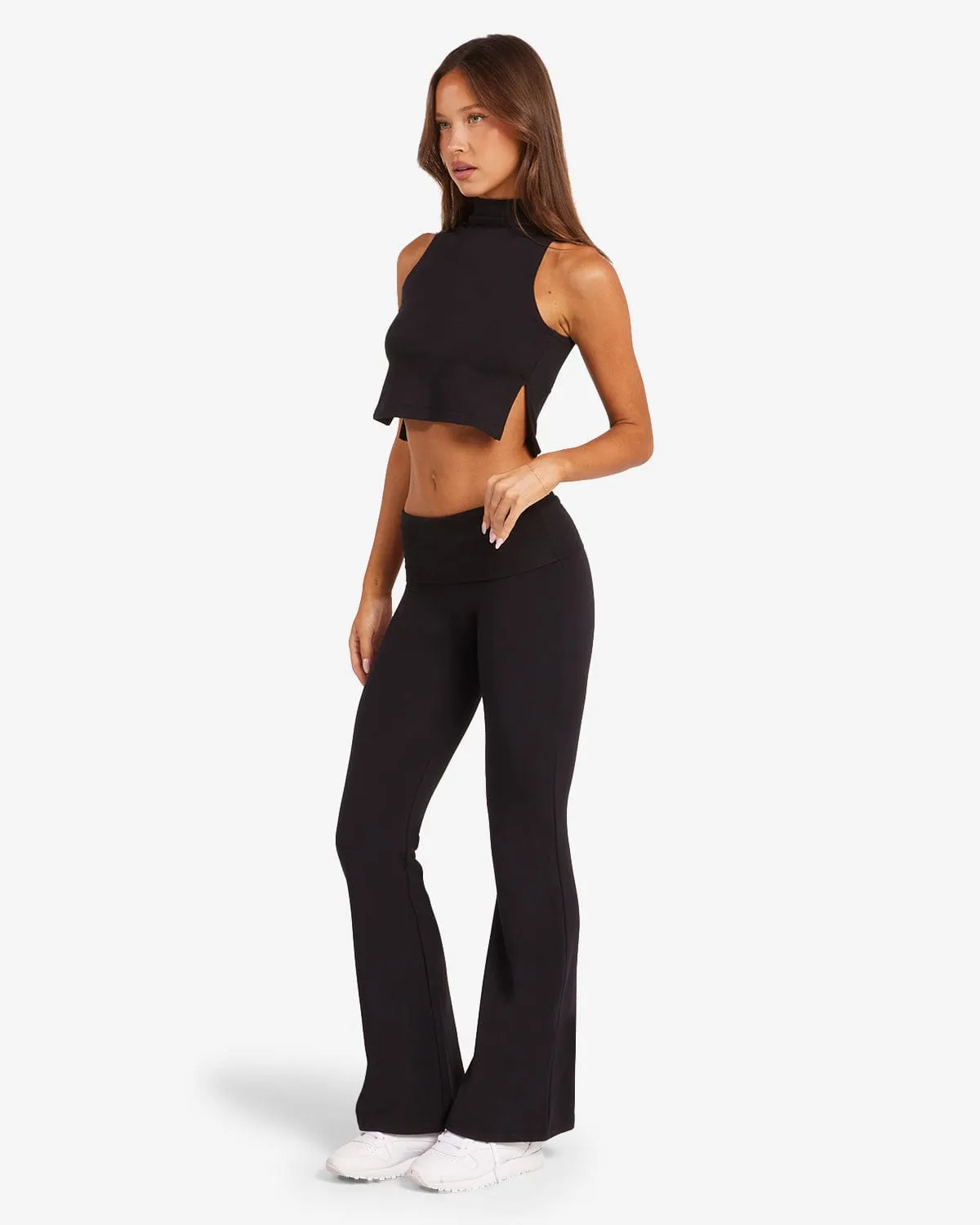 Jersey Flare Pant | Black sold by Crop Shop Boutique product image thumbnail 3