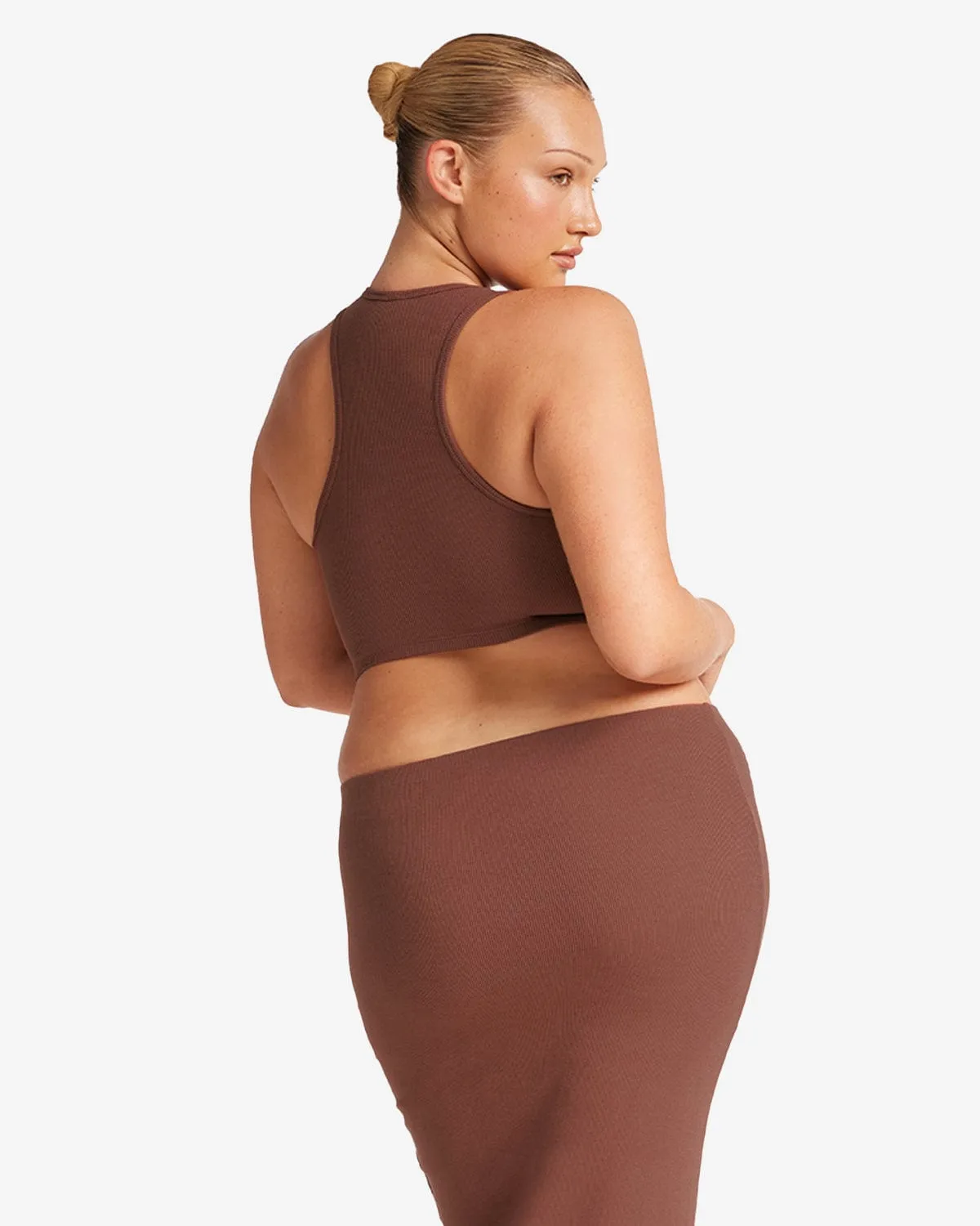 Rib Cropped Tank | Maple sold by Crop Shop Boutique product image thumbnail 2