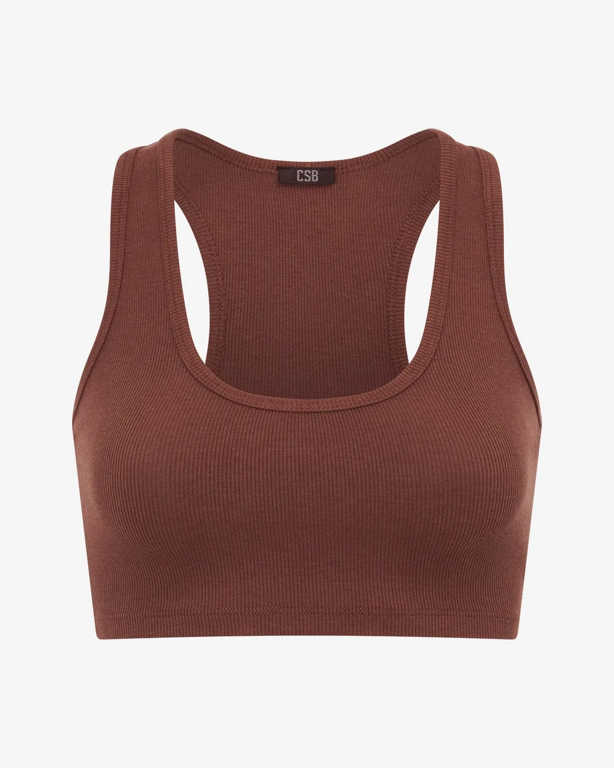 Rib Cropped Tank | Maple sold by Crop Shop Boutique product image thumbnail 4