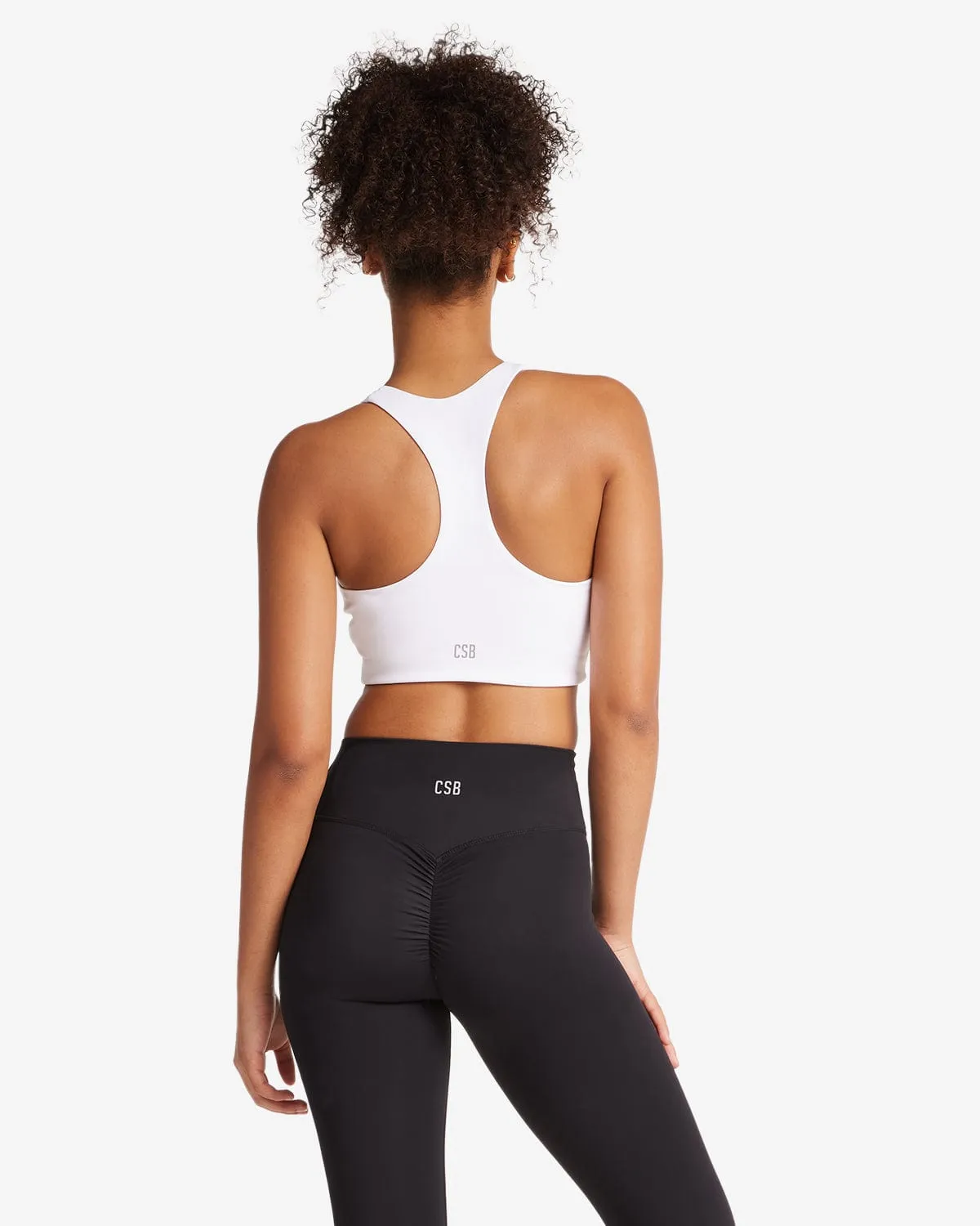 Activluxe Dawn Zip Crop | White sold by Crop Shop Boutique product image thumbnail 2