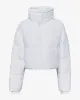 Cropped Puffer Jacket | White sold by Crop Shop Boutique