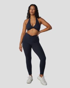 Serenity Drawstring Scrunch Leggings | Midnight sold by Crop Shop Boutique