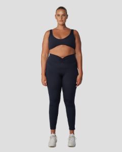 Serenity Drawstring Scrunch Leggings | Midnight sold by Crop Shop Boutique