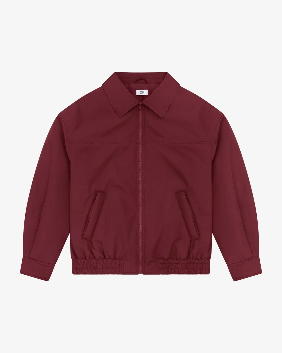 Oversized Bomber Jacket | Burgundy sold by Crop Shop Boutique product image thumbnail 5