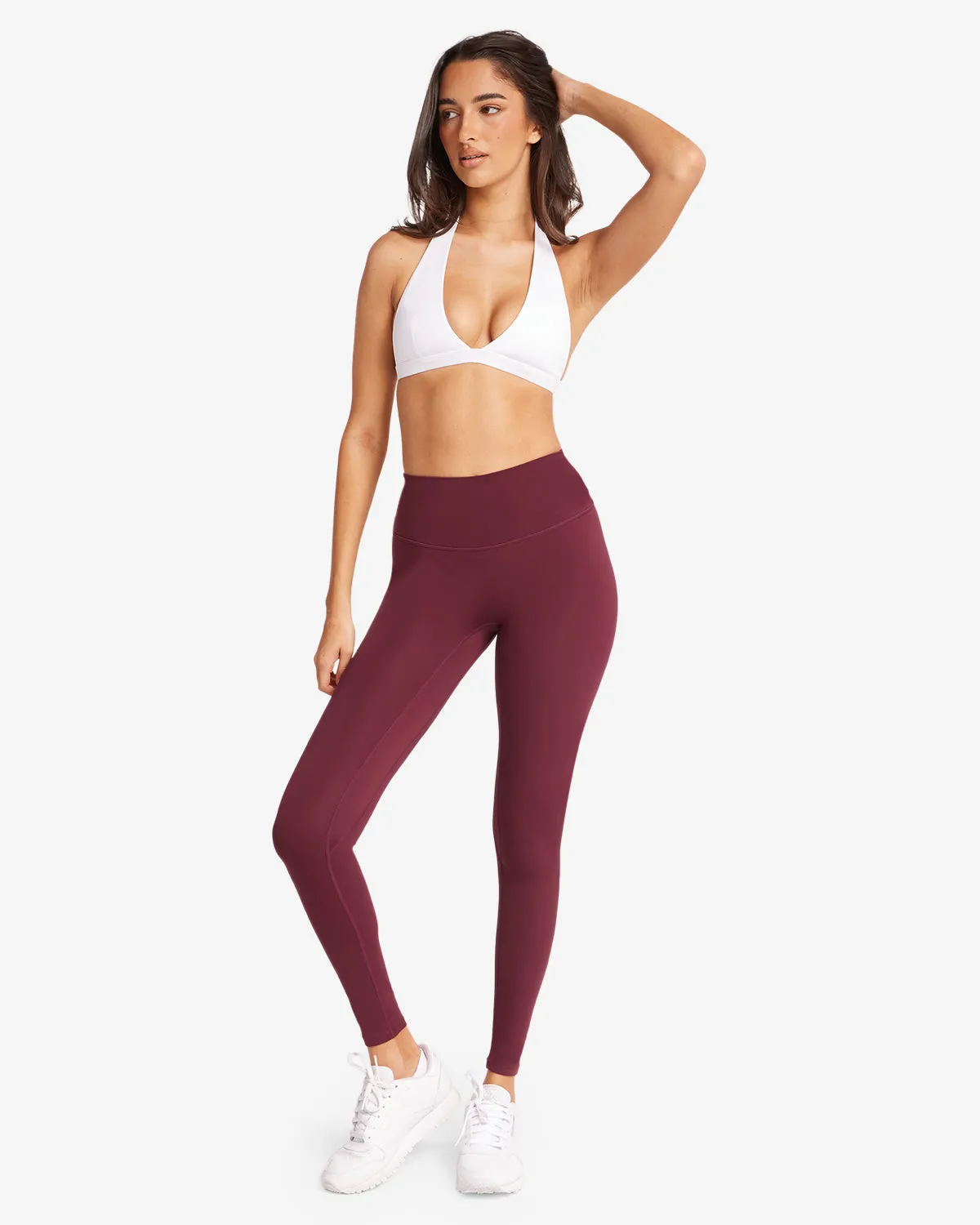 Serenity Scrunch Leggings | Burgundy sold by Crop Shop Boutique