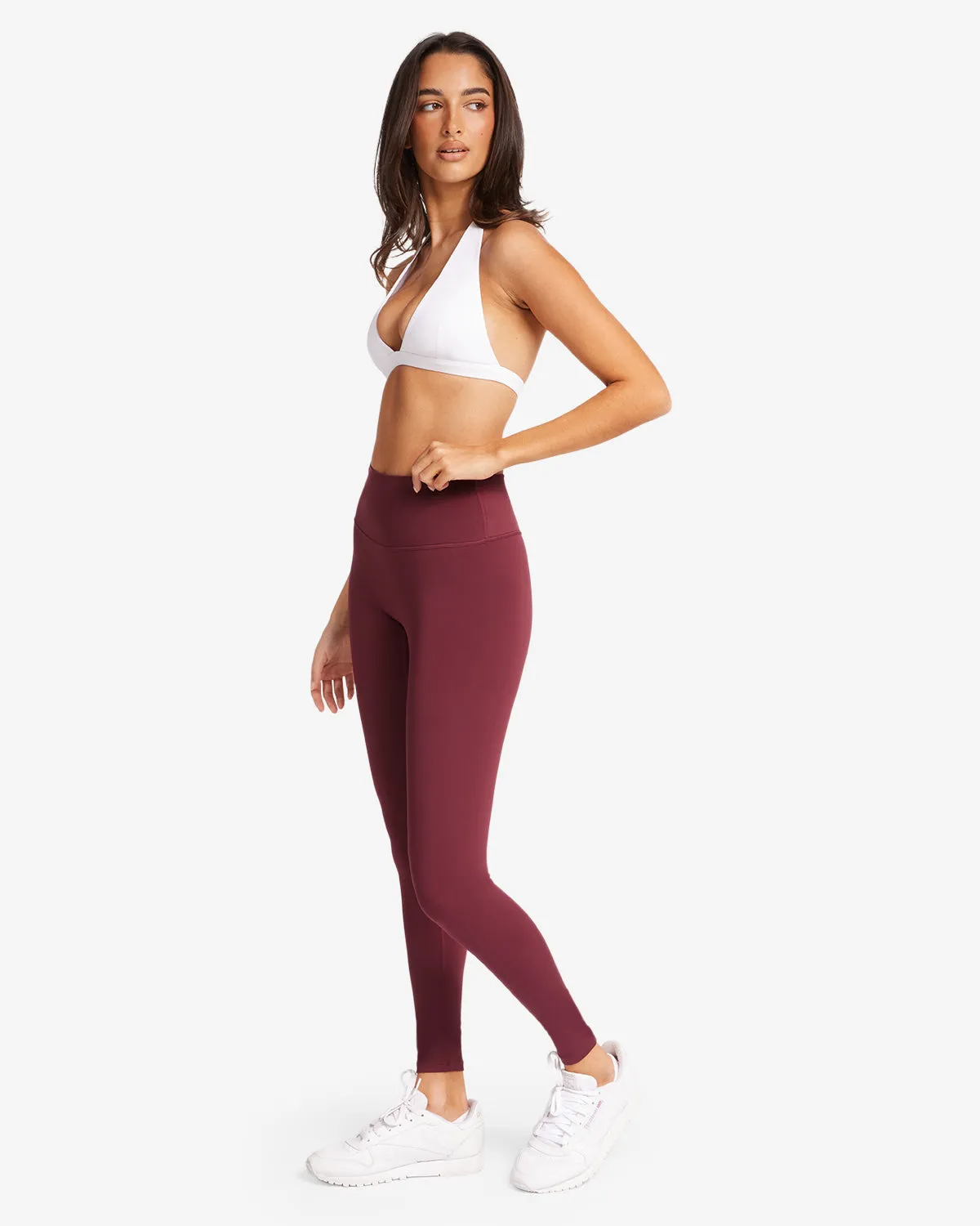 Serenity Scrunch Leggings | Burgundy sold by Crop Shop Boutique product image thumbnail 3