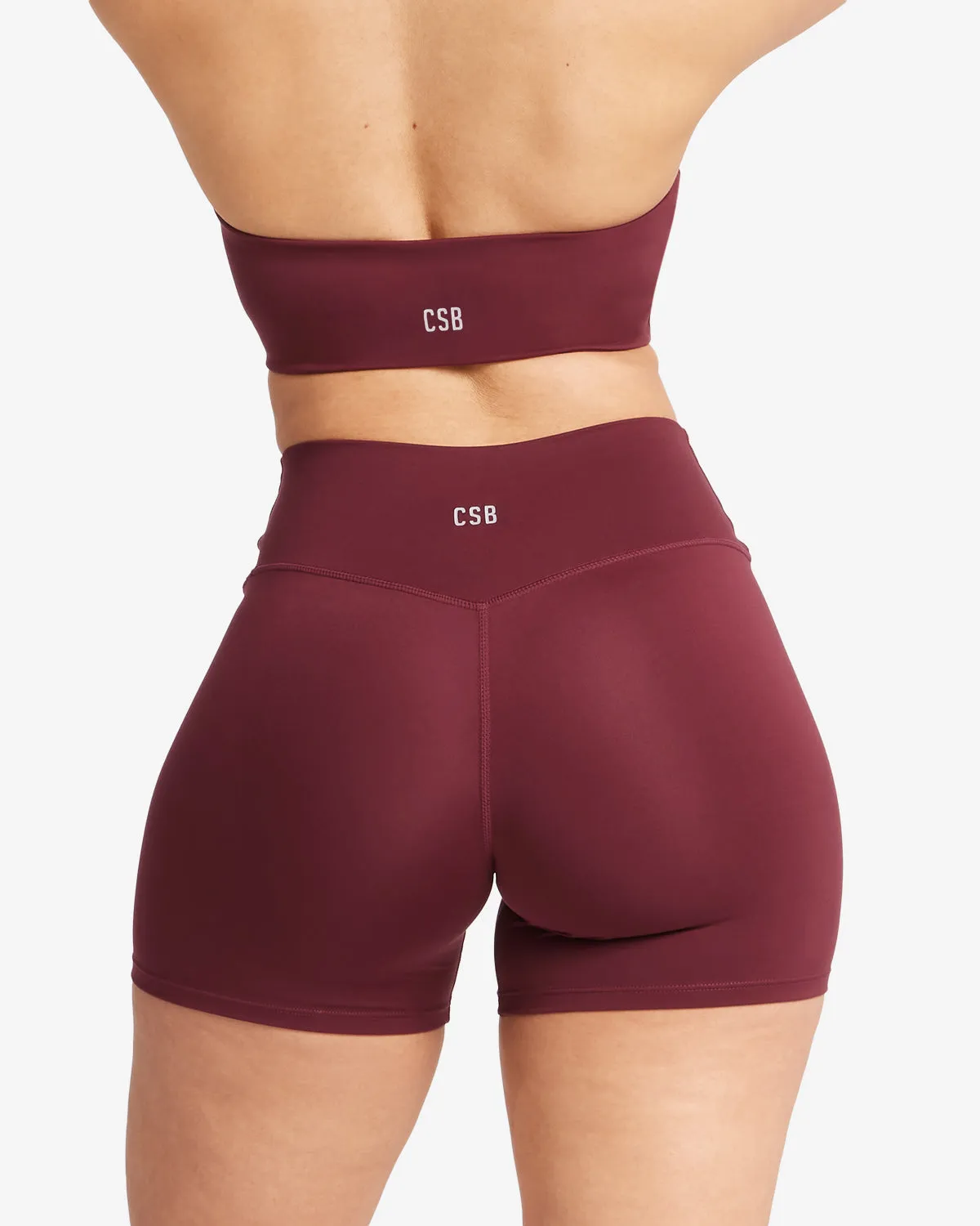 Serenity Shorts 5" | Burgundy sold by Crop Shop Boutique product image thumbnail 2