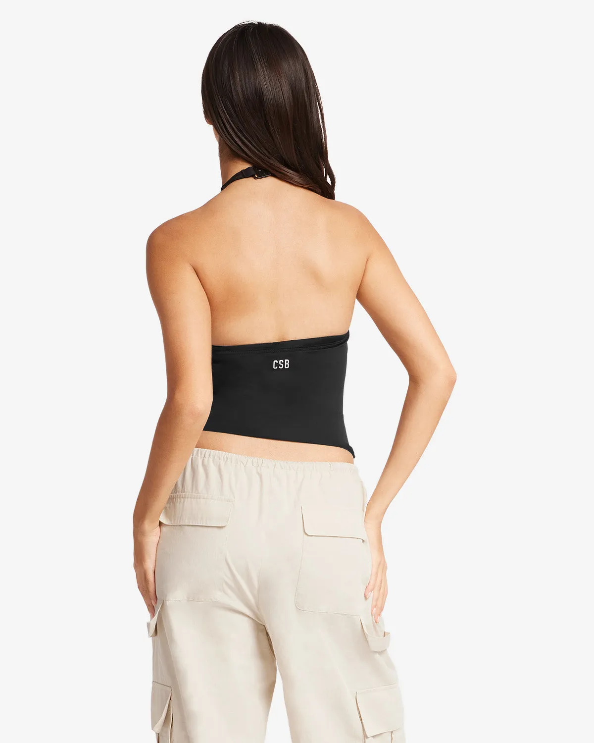 Serenity Demi Tank | Black sold by Crop Shop Boutique product image thumbnail 3