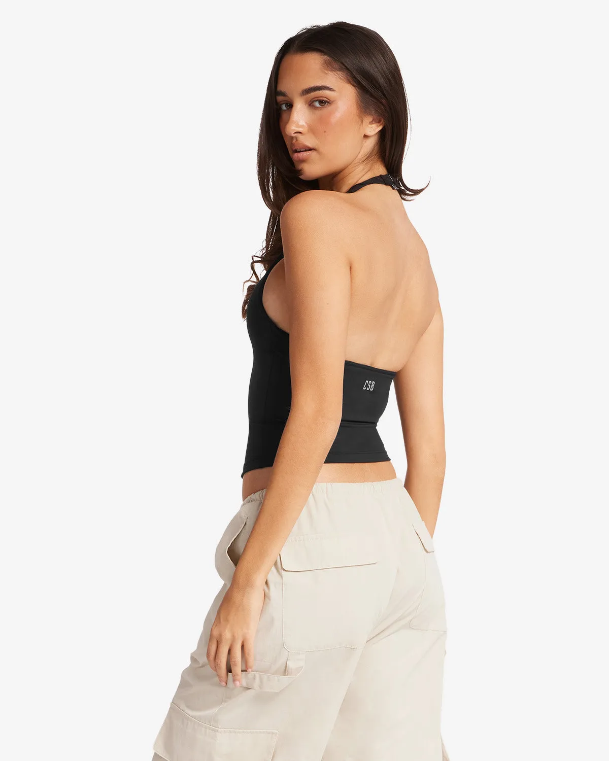 Serenity Demi Tank | Black sold by Crop Shop Boutique product image thumbnail 2
