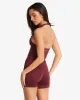 Serenity Demi Tank | Burgundy sold by Crop Shop Boutique