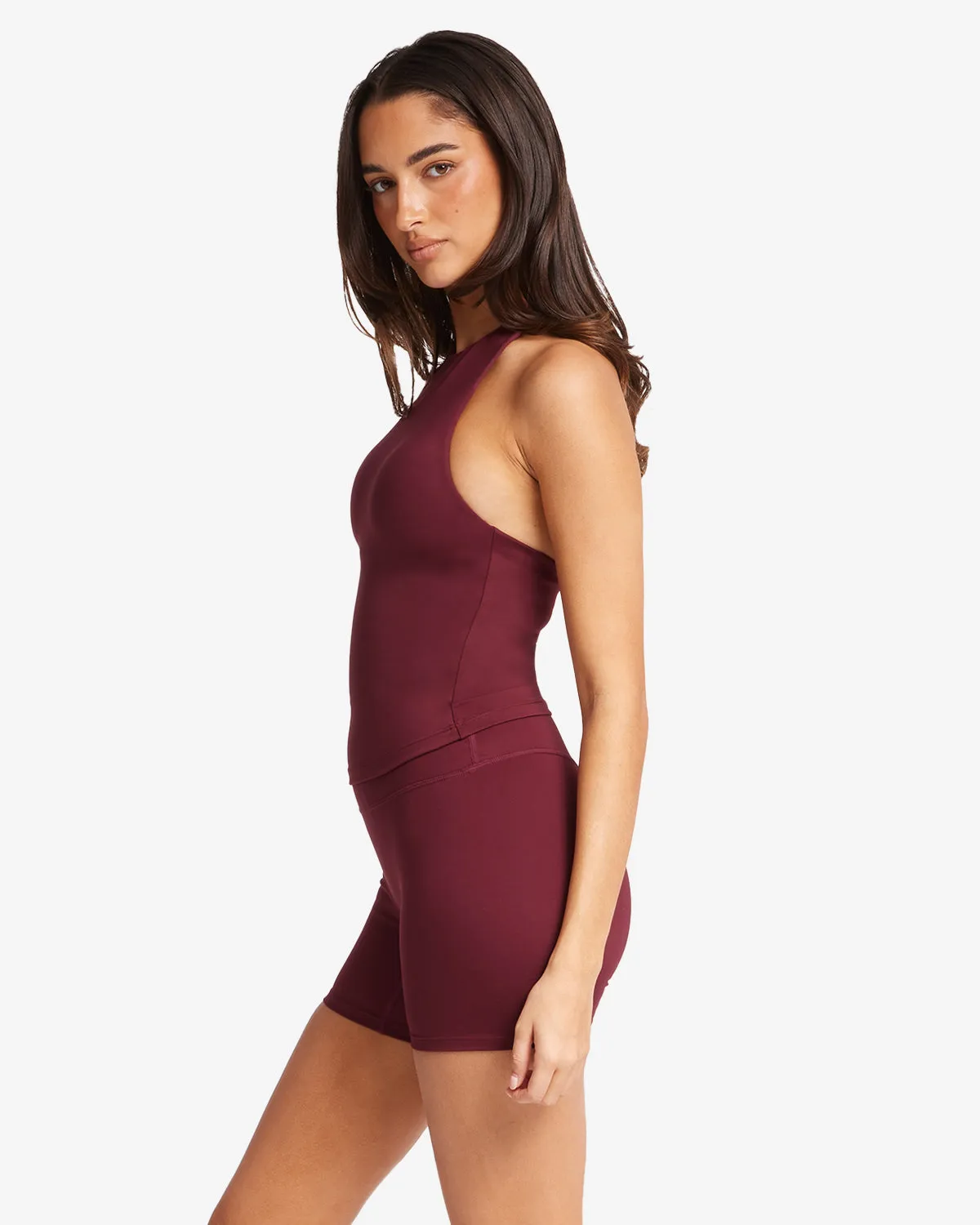 Serenity Demi Tank | Burgundy sold by Crop Shop Boutique product image thumbnail 3