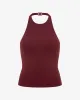 Serenity Demi Tank | Burgundy sold by Crop Shop Boutique