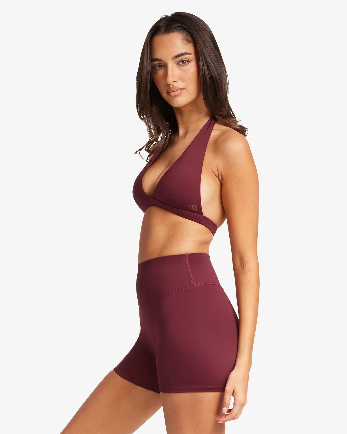 Serenity Celine Crop | Burgundy sold by Crop Shop Boutique product image thumbnail 3