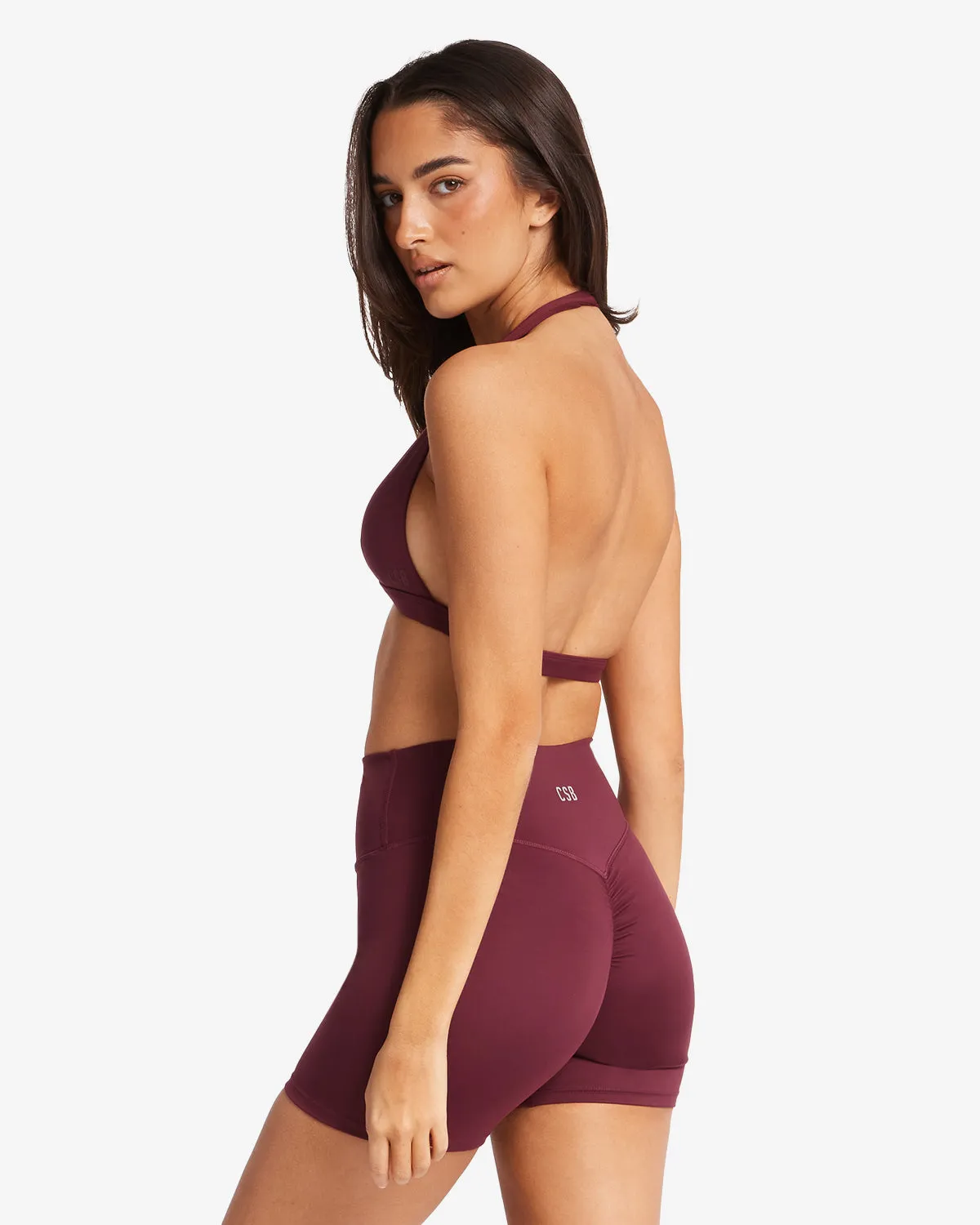 Serenity Celine Crop | Burgundy sold by Crop Shop Boutique product image thumbnail 2