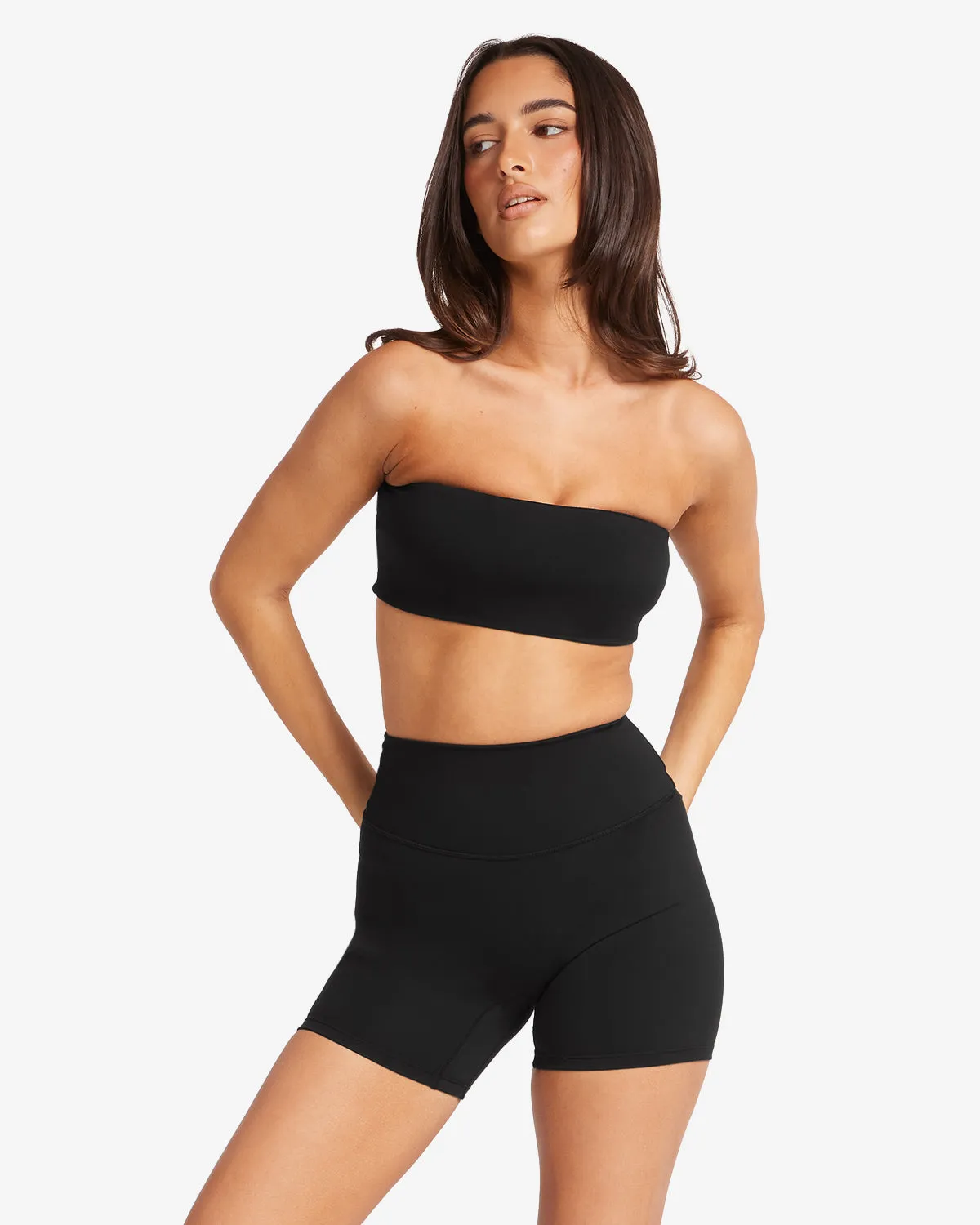 Serenity Alyssa Bandeau | Black sold by Crop Shop Boutique