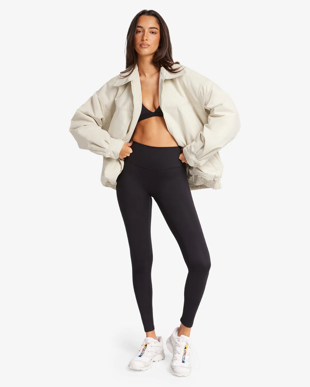 Oversized Bomber Jacket | Oak sold by Crop Shop Boutique