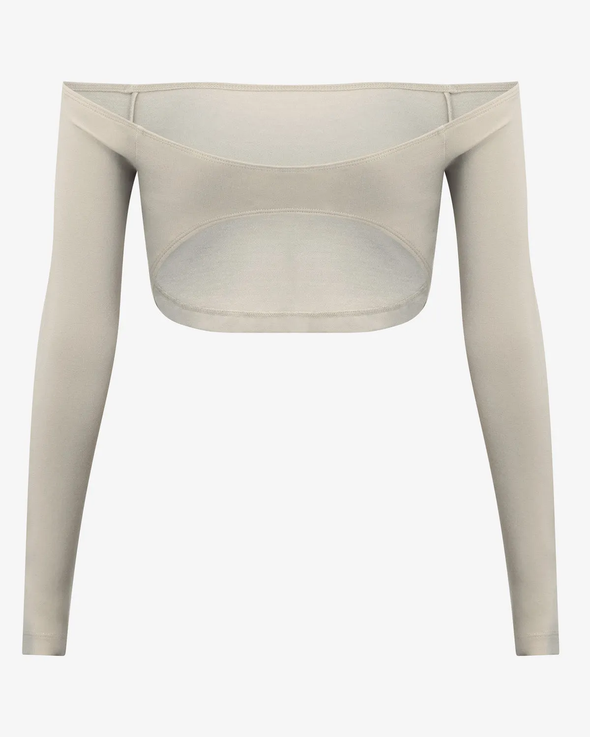 Open Back Long Sleeve Top | Oak sold by Crop Shop Boutique product image thumbnail 5