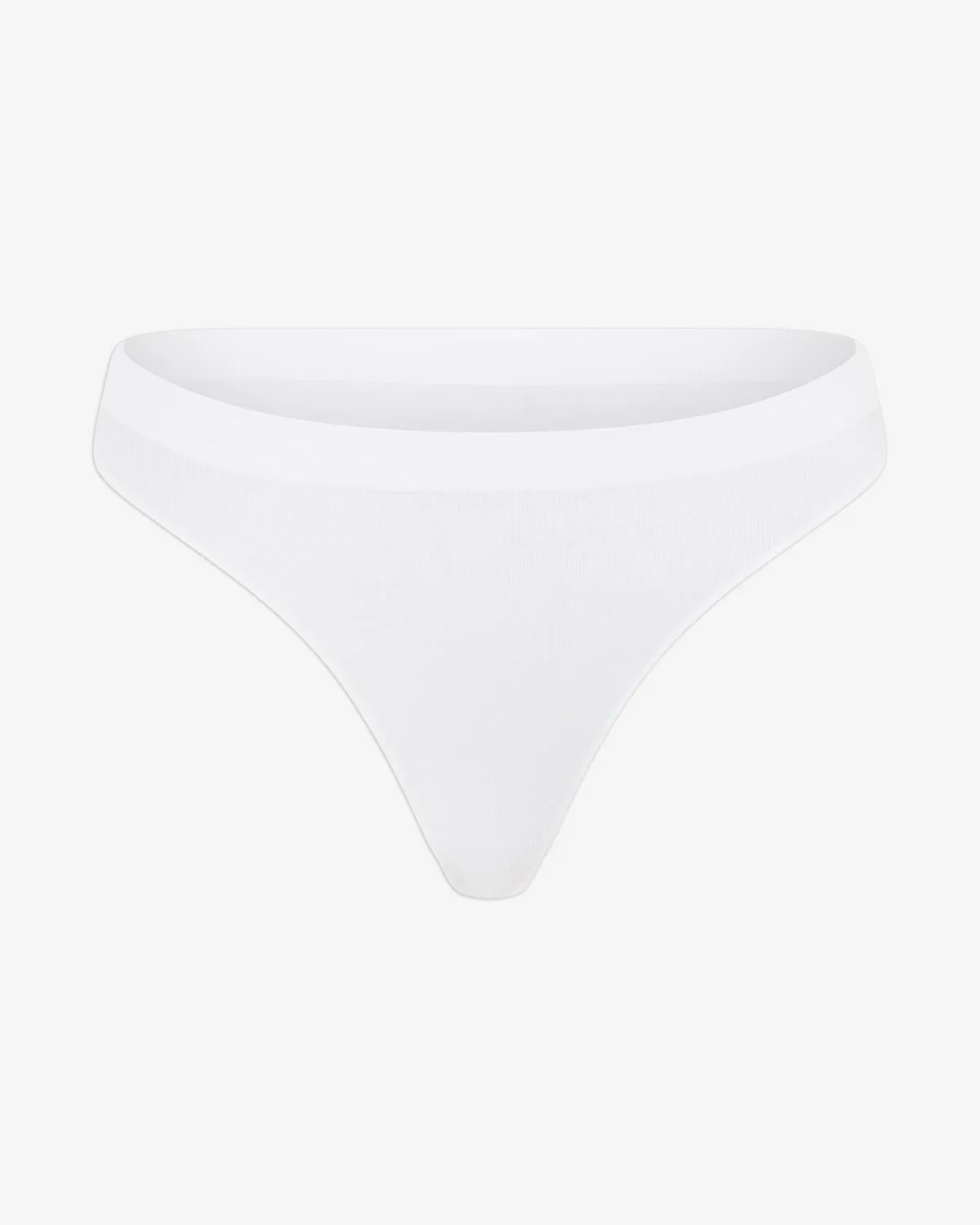 Seamless Bamboo Thong | White sold by Crop Shop Boutique product image thumbnail 4