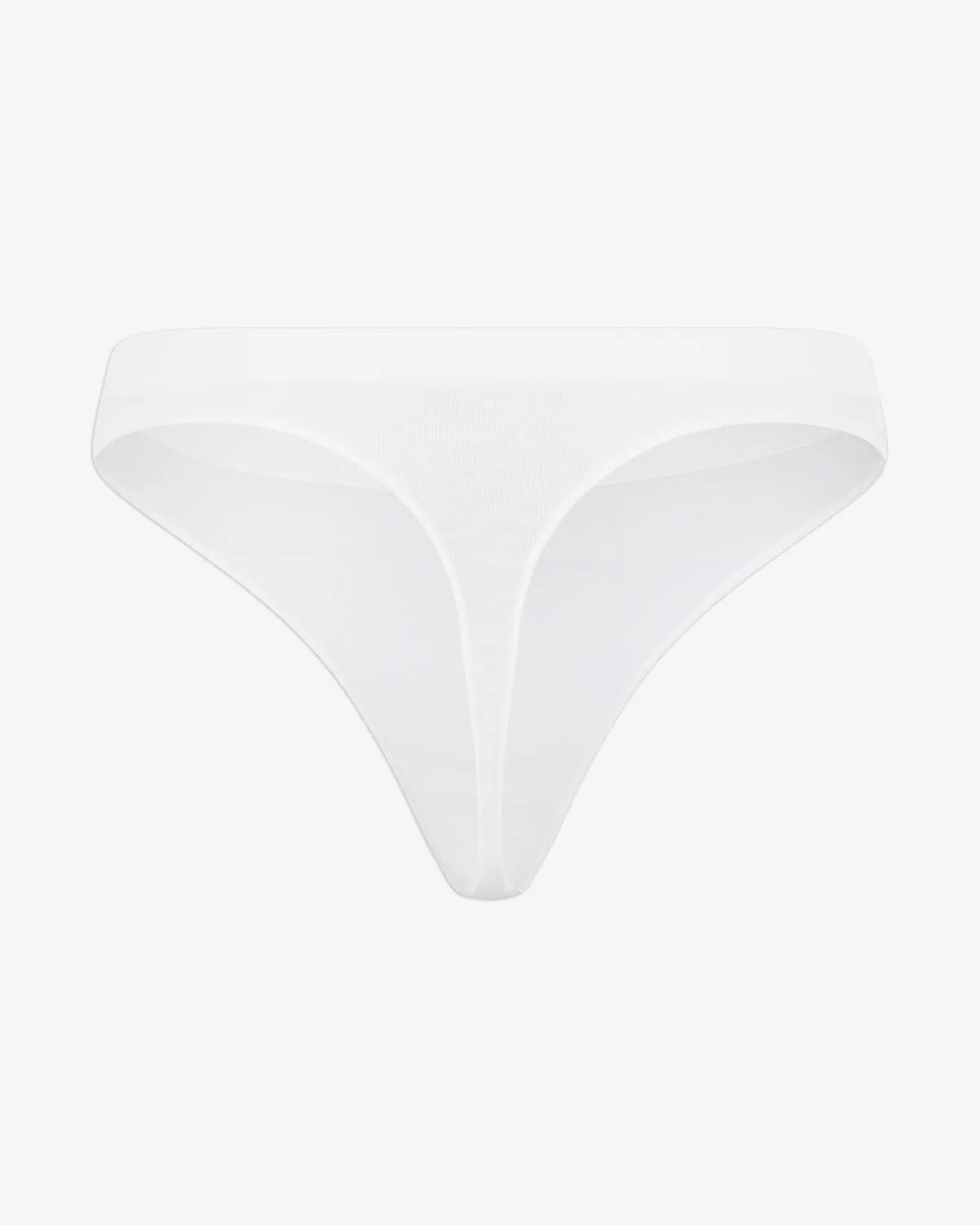 Seamless Bamboo Thong | White sold by Crop Shop Boutique product image thumbnail 5