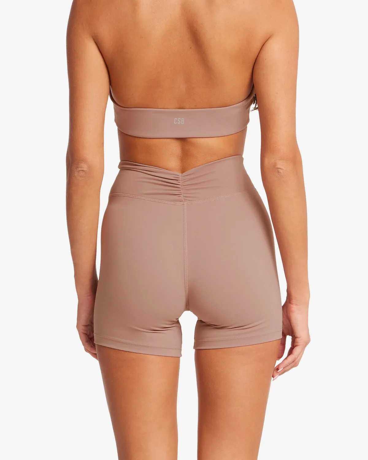 Form Gather Waist Shorts 5" | Walnut sold by Crop Shop Boutique product image thumbnail 2