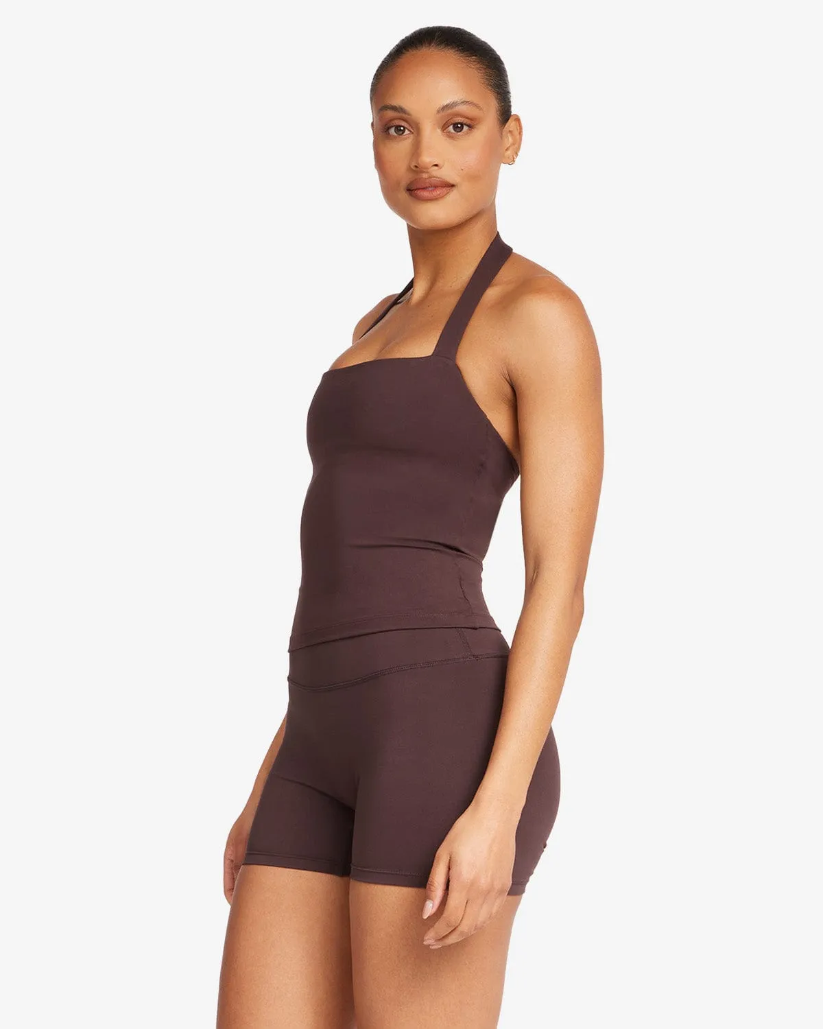 Serenity Halle Halter Tank | Espresso sold by Crop Shop Boutique product image thumbnail 3