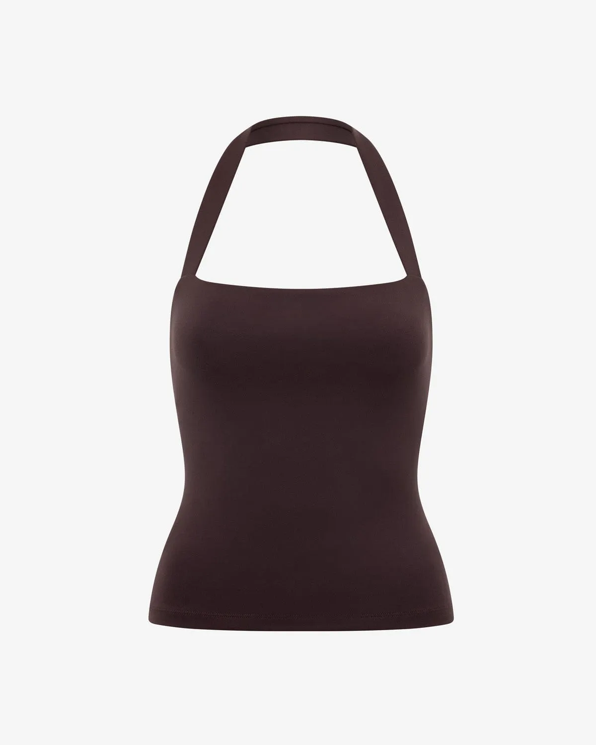 Serenity Halle Halter Tank | Espresso sold by Crop Shop Boutique product image thumbnail 4