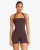 Serenity Halle Halter Tank | Espresso sold by Crop Shop Boutique