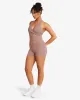 Form Invisible Scrunch Shorts 4" | Walnut sold by Crop Shop Boutique