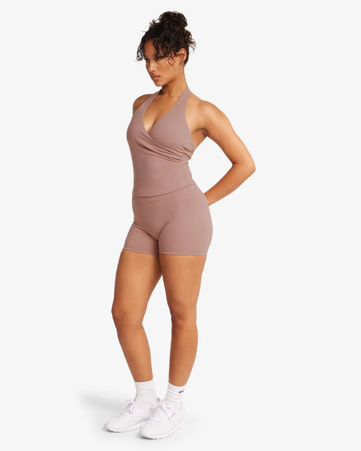 Form Invisible Scrunch Shorts 4" | Walnut sold by Crop Shop Boutique product image thumbnail 3